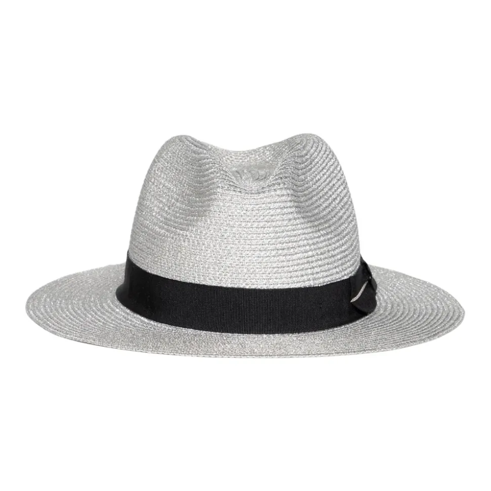 Chapeau Panama Lurex Argent
