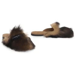 Chaussons pour femmes en peau de mouton et daim