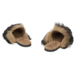 Chaussons pour femmes en peau de mouton et daim