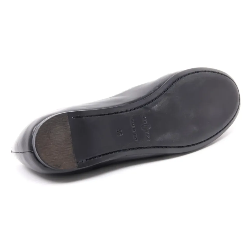 Chaussure ballerine noire cloutée