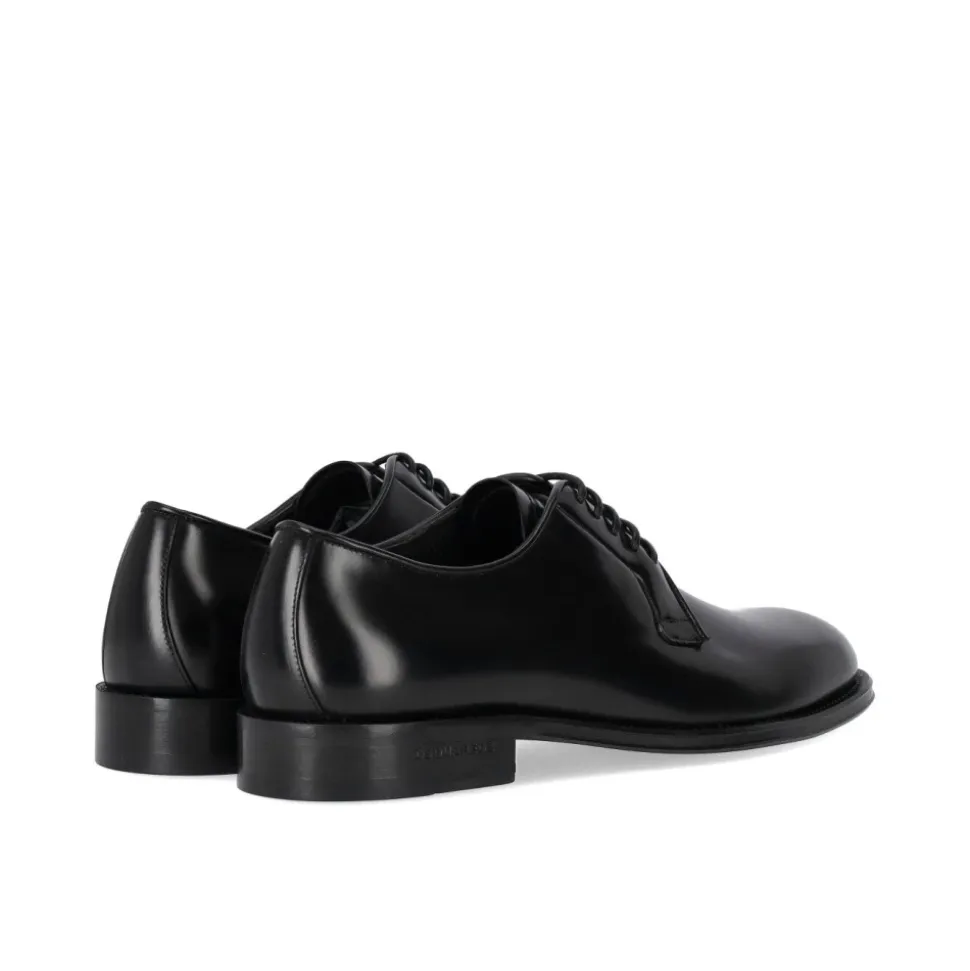 Chaussure Derby Classique en Cuir Noir
