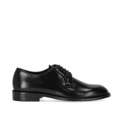 Chaussure Derby Classique en Cuir Noir