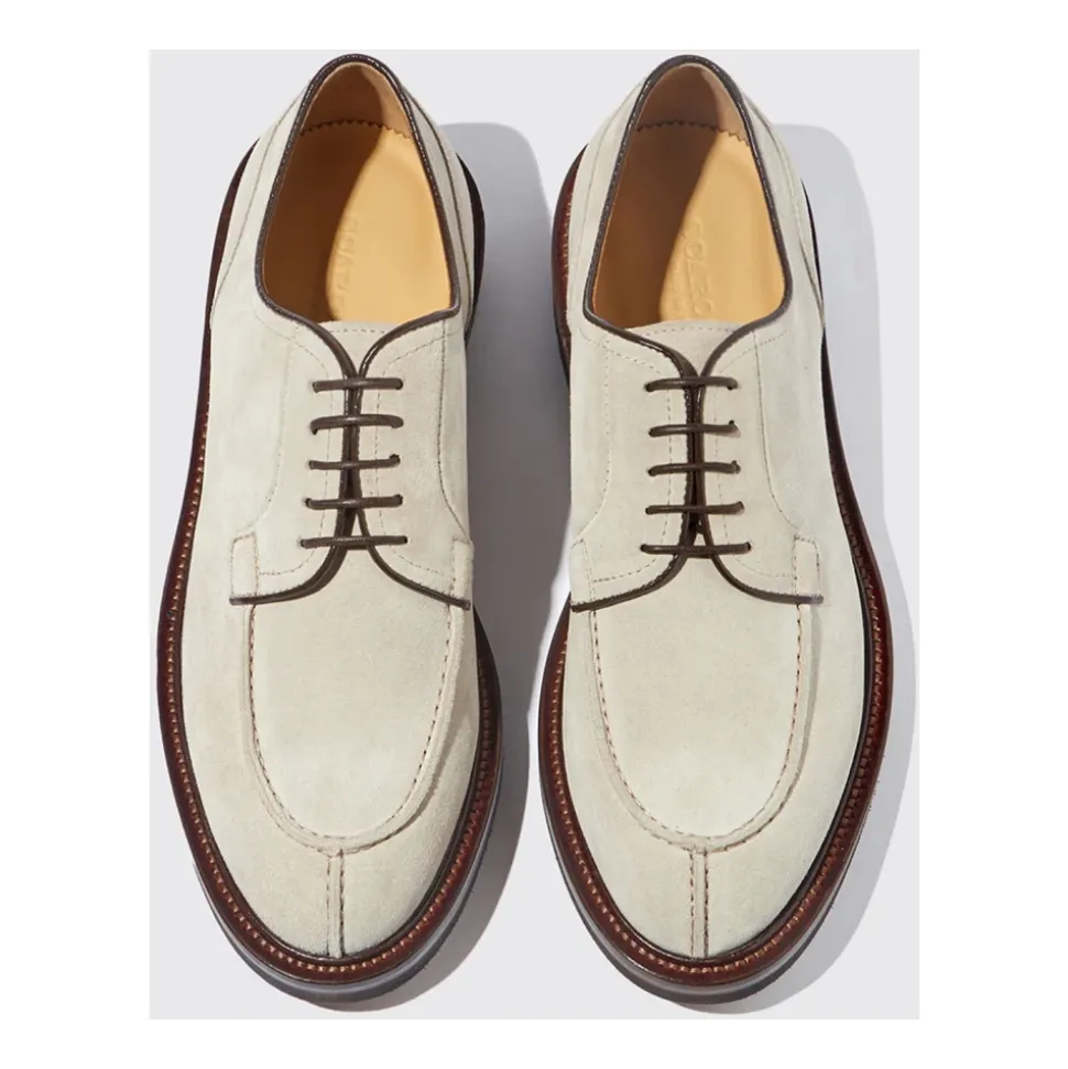 Chaussure Derby Classique Mario en Daim Sable