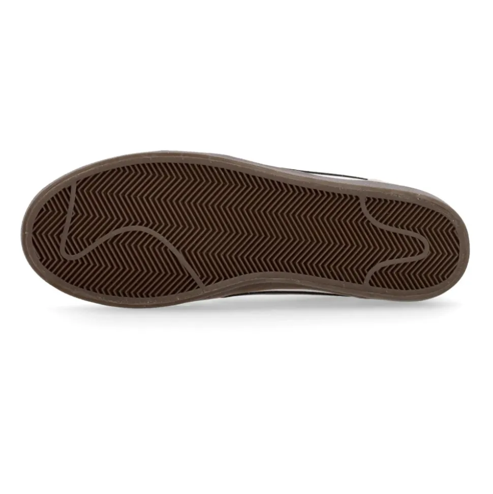 Chaussure de tennis rétro en cuir