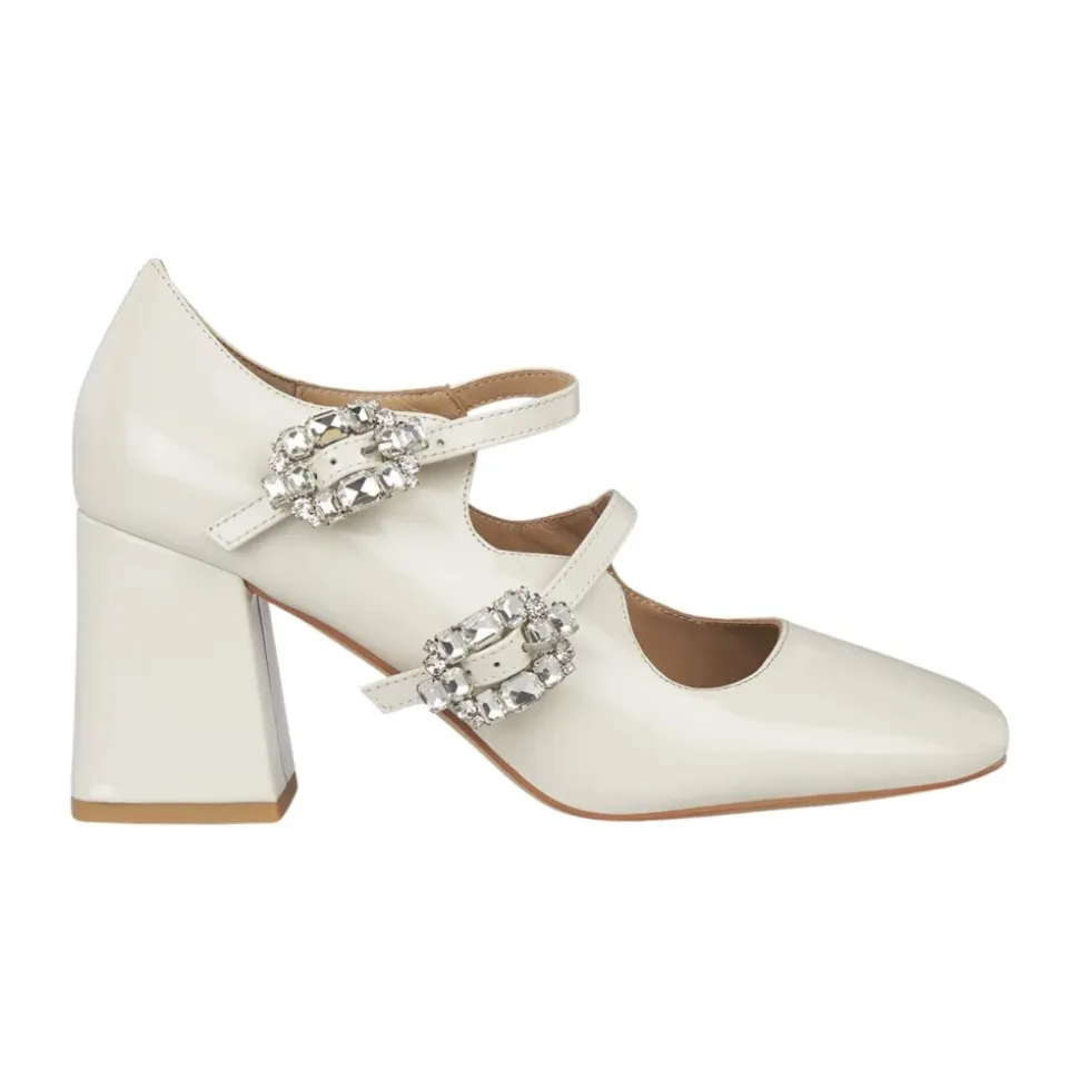 Chaussure à double boucle bijou