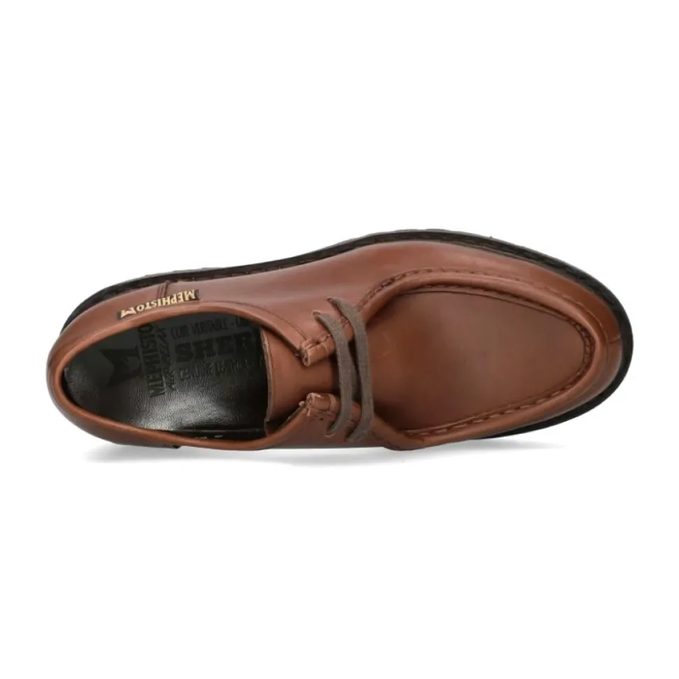Chaussure à Lacets Fait Main - Marron Foncé