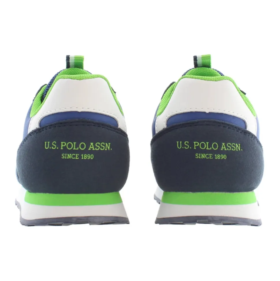 Chaussures de Sport Bleues pour Enfants avec Détails Contrastés