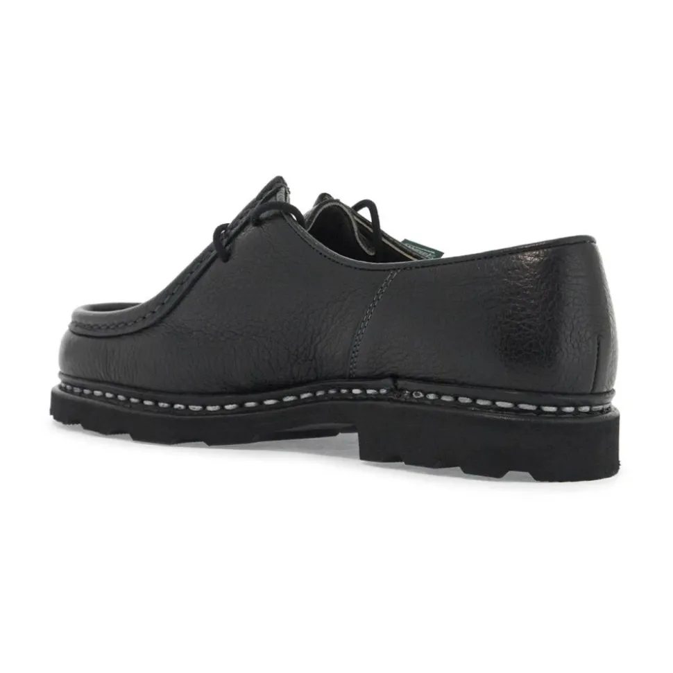Chaussures en Cuir Martelé à Lacets