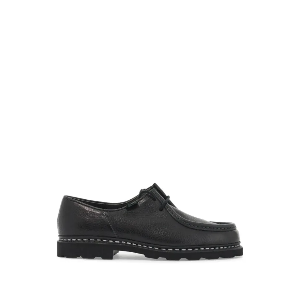 Chaussures en Cuir Martelé à Lacets