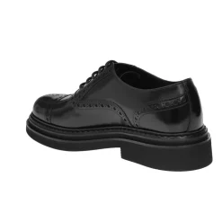Chaussures Oxford en Cuir Noir de Qualité Supérieure