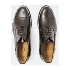 Chaussures Oxford marron foncé faites à la main