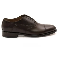 Chaussures Oxford marron foncé faites à la main