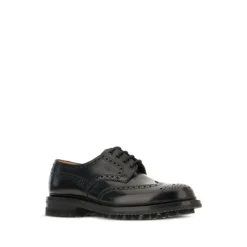 Chaussures plates en soie et nylon noires