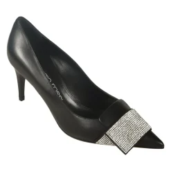 Chaussures plates noires de Sergio Rossi