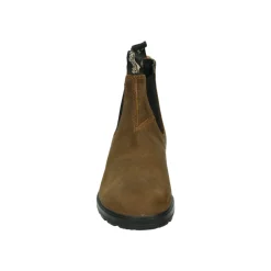 Chaussures Sportives en Daim Ciré Marron
