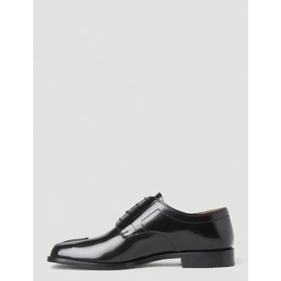 Chaussures Tabi en cuir poli à lacets