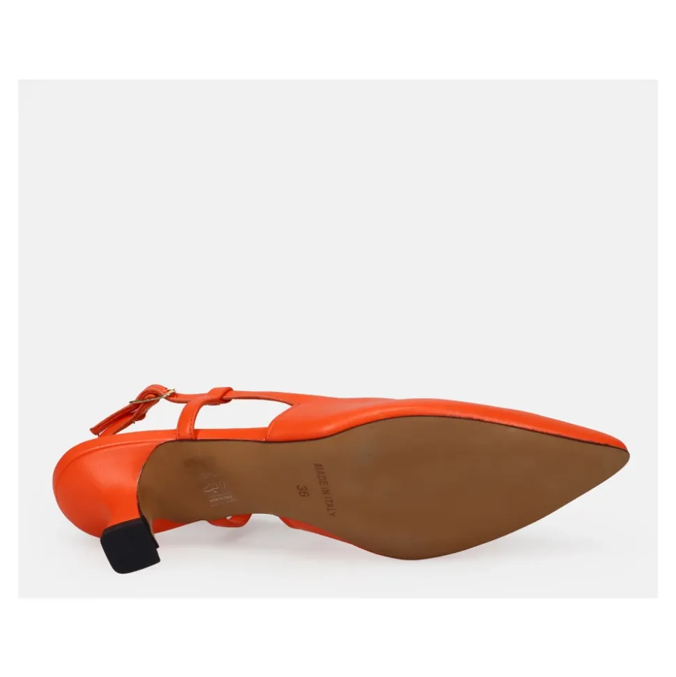 Chaussures à Talon Orange pour une Élégance Quotidienne