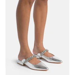 Chaussure à talon bride en strass