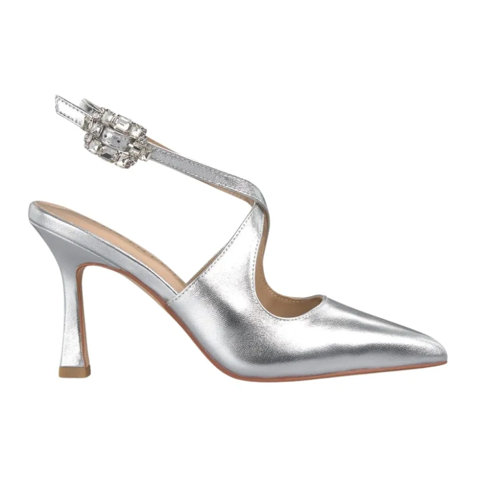 Chaussure à talon à bride entrelacée