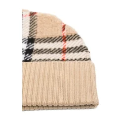 Check Wool Beanie