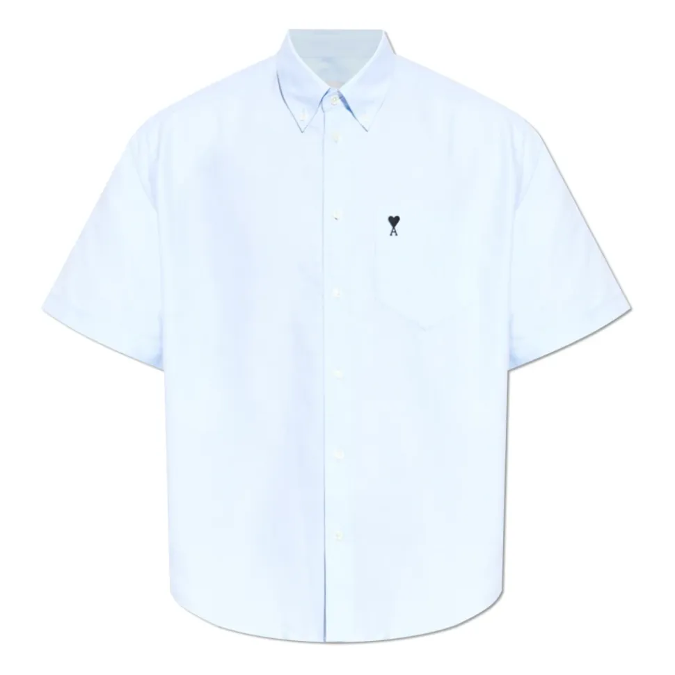 Chemise avec logo brodé