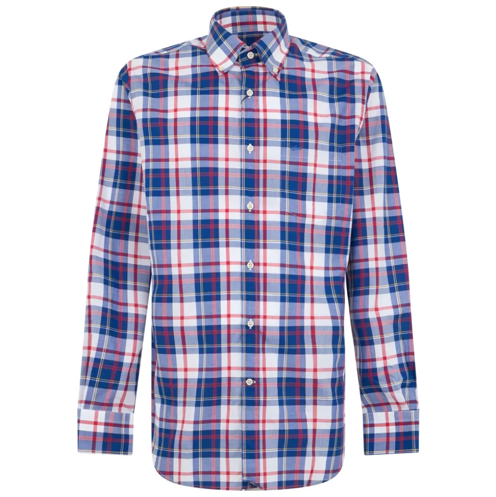 Chemise à carreaux à manches longues