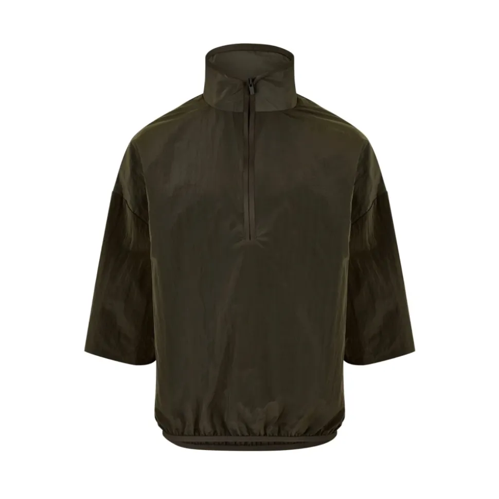 Chemise à Demi-Zip Col Montant Ink Logo