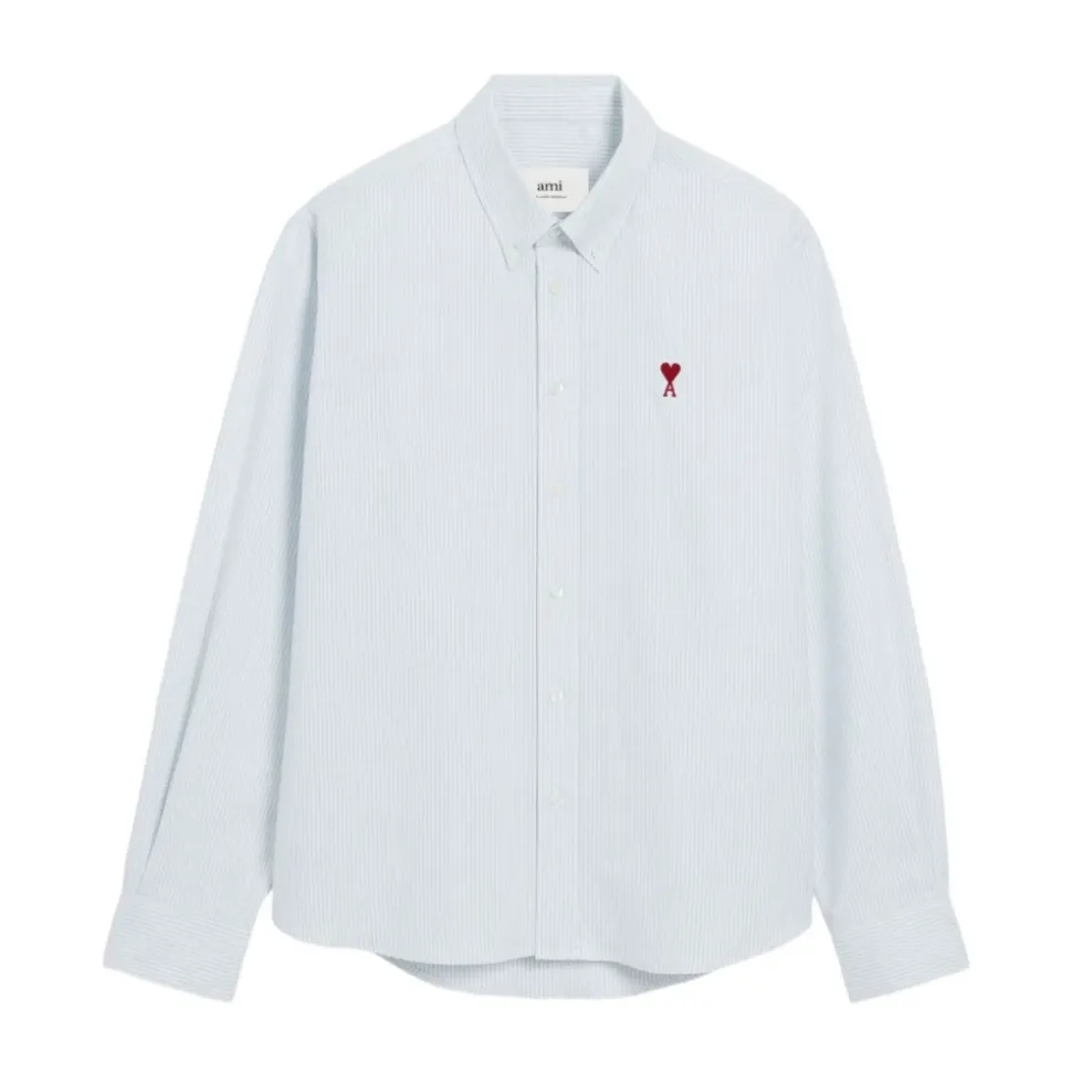 Chemise en Coton Bleu Clair AW25