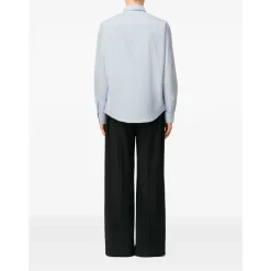 Chemise en Coton Bleu Clair AW25