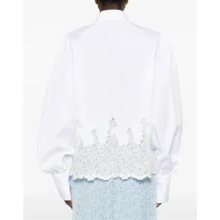 Chemise en coton brodé