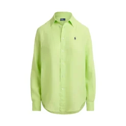 Chemise en lin, coupe droite