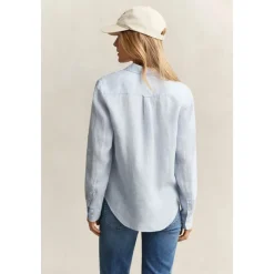 Chemise en lin coupe droite