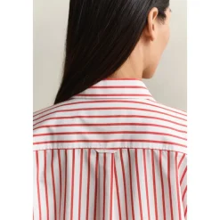 Chemise en popeline rayée