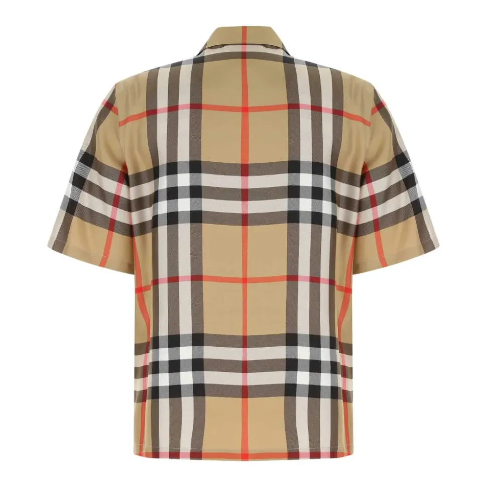 Chemise en soie brodée