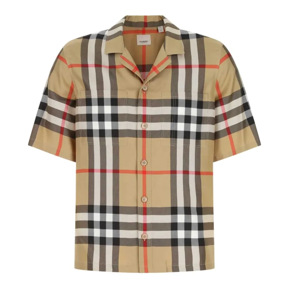 Chemise en soie brodée