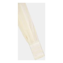 Chemise en Soie Texturée Crème