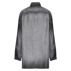Chemise Longue Oversize en Denim