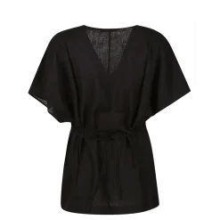 Chemise Manches Courtes Ceinturée