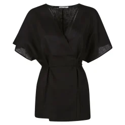 Chemise Manches Courtes Ceinturée