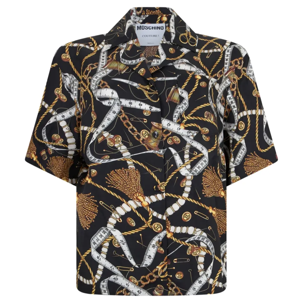 Chemise à manches courtes imprimée