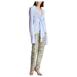 Chemise Mini Vichy en Popeline de Coton