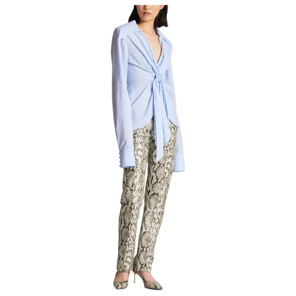 Chemise Mini Vichy en Popeline de Coton
