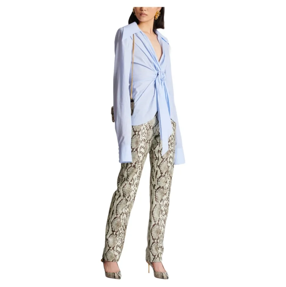 Chemise Mini Vichy en Popeline de Coton