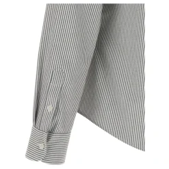 Chemise Oxford Classique Ami De Coeur à Rayures en Coton Boutonnée