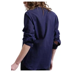 Chemise Rayée Bleue en Coton
