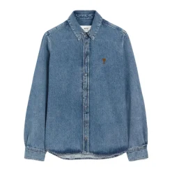 Chemises Casual Bleues