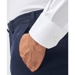 Chemise Slim Fit en Coton Stretch Col Français