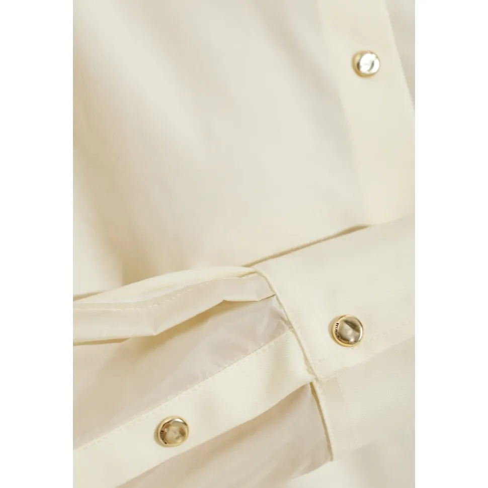 Chemise tunique à cordon de serrage à la taille