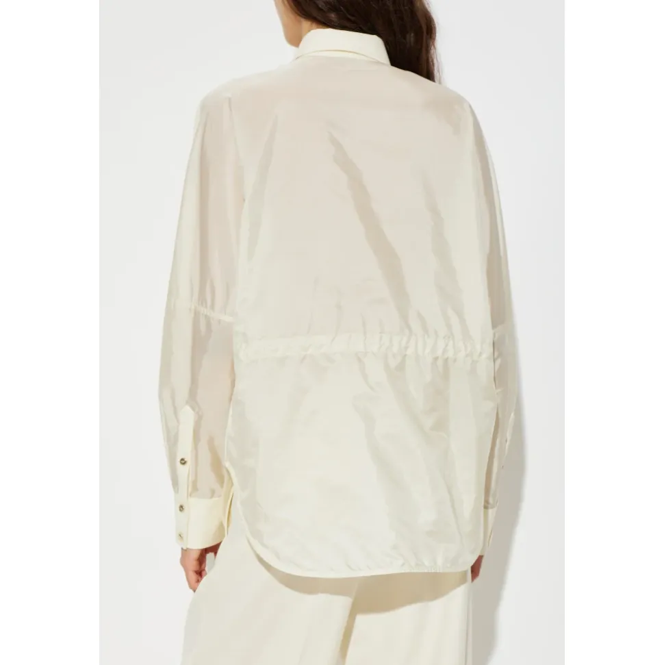 Chemise tunique à cordon de serrage à la taille