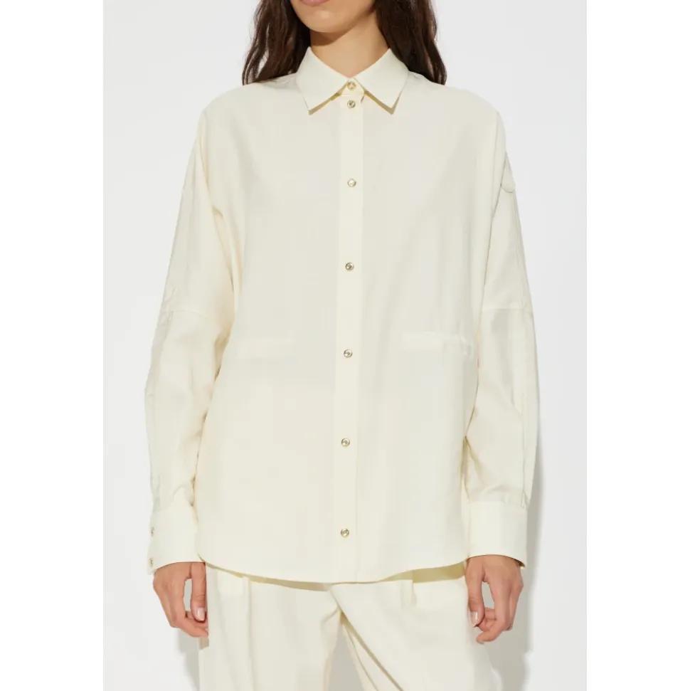Chemise tunique à cordon de serrage à la taille